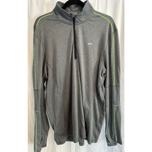 MEN’S BROOKS RUNNING QUARTERZIP PULLOVER SIZE LARGE GREY